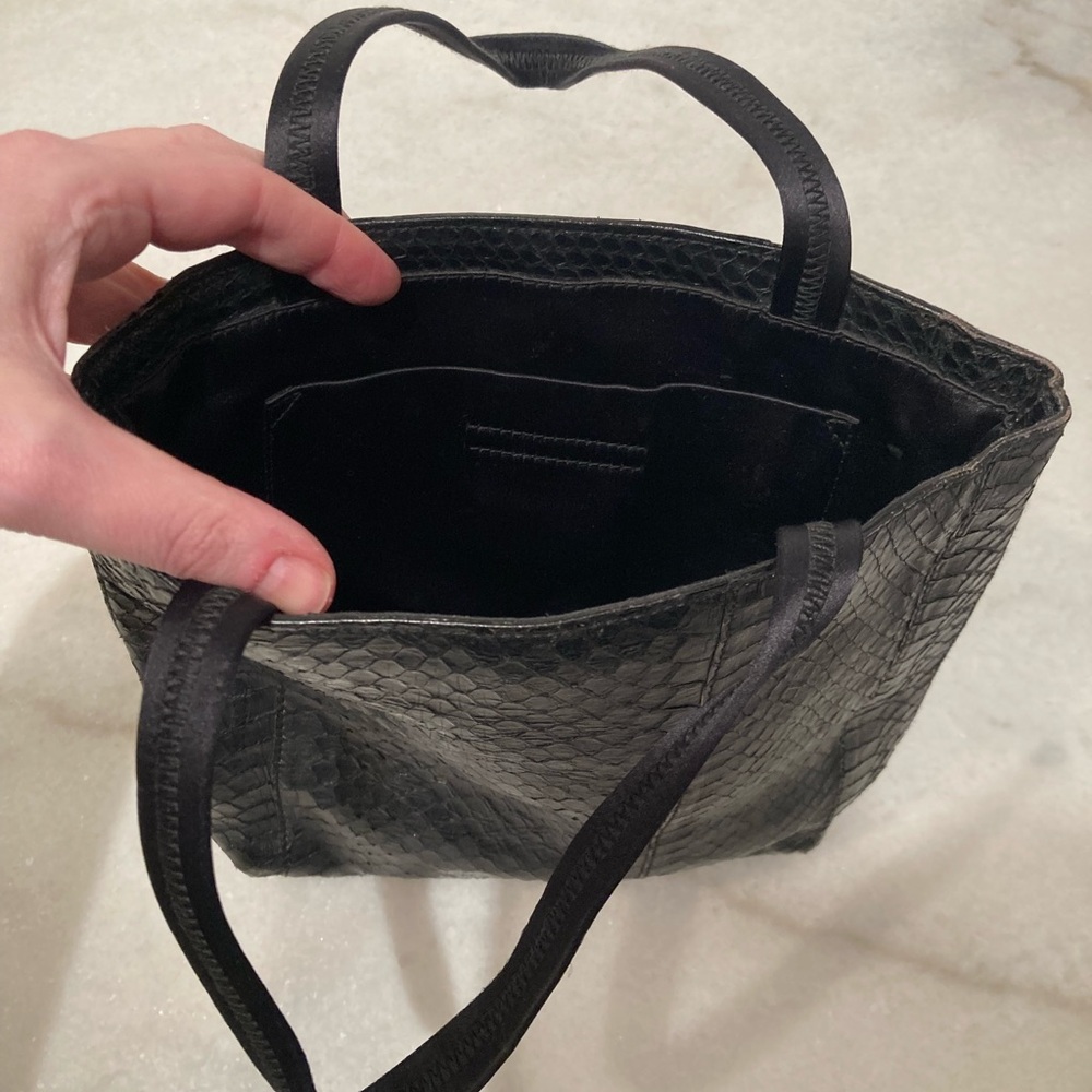 Prada Black Python Mini Tote - Picture 10 of 16